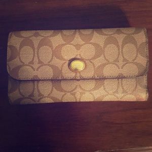 Trifold Coach Wallet and Checkbook